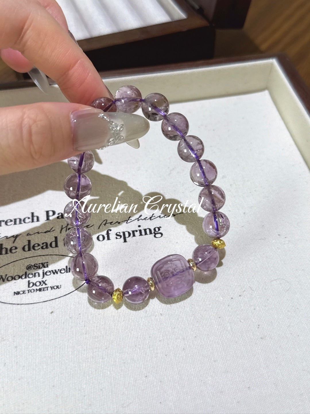 Amethyst & Zaki Lamu Bracelet (bac706x)