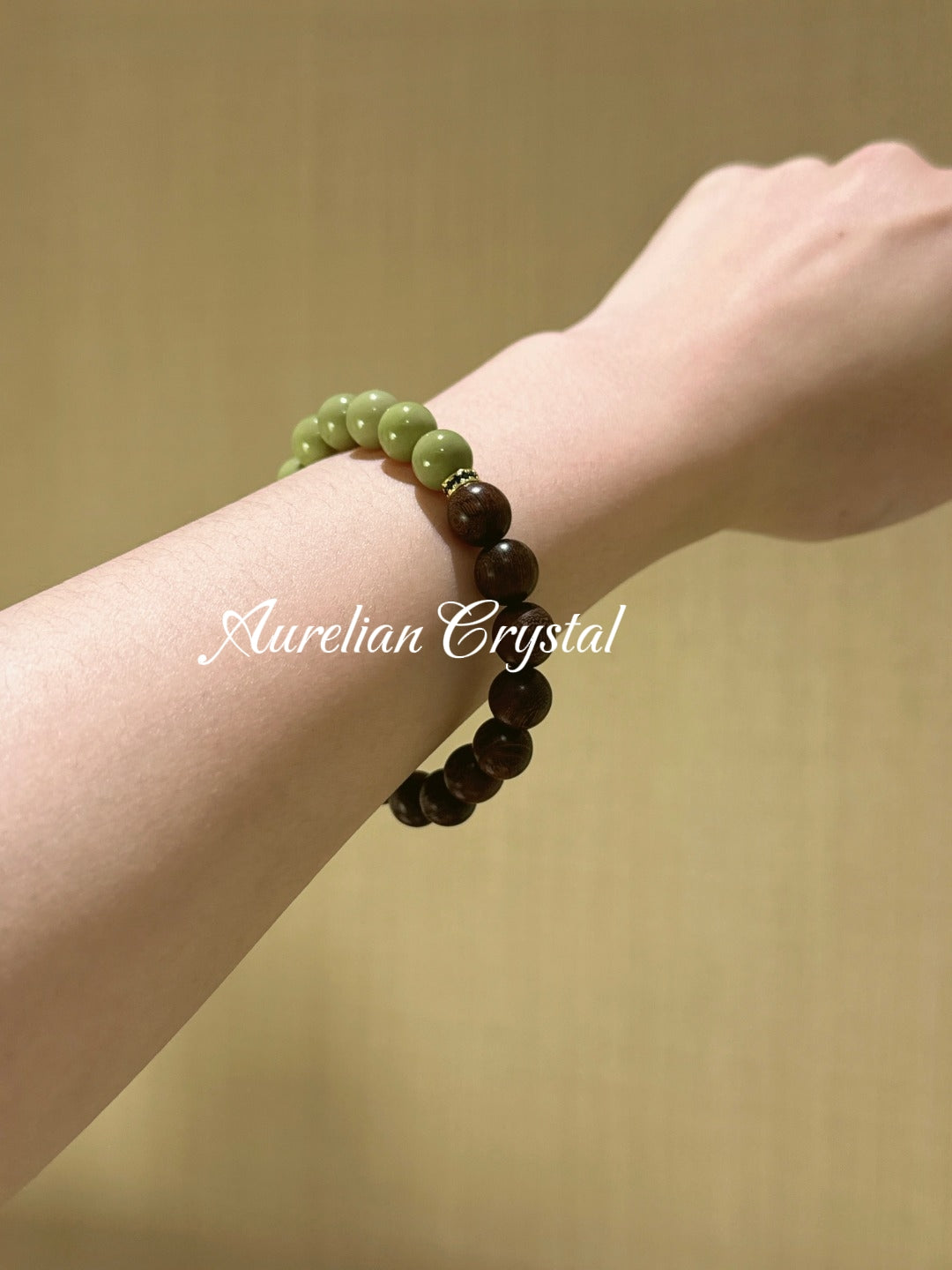 Alashan Agate & Sandalwood Bracelet(bac982)