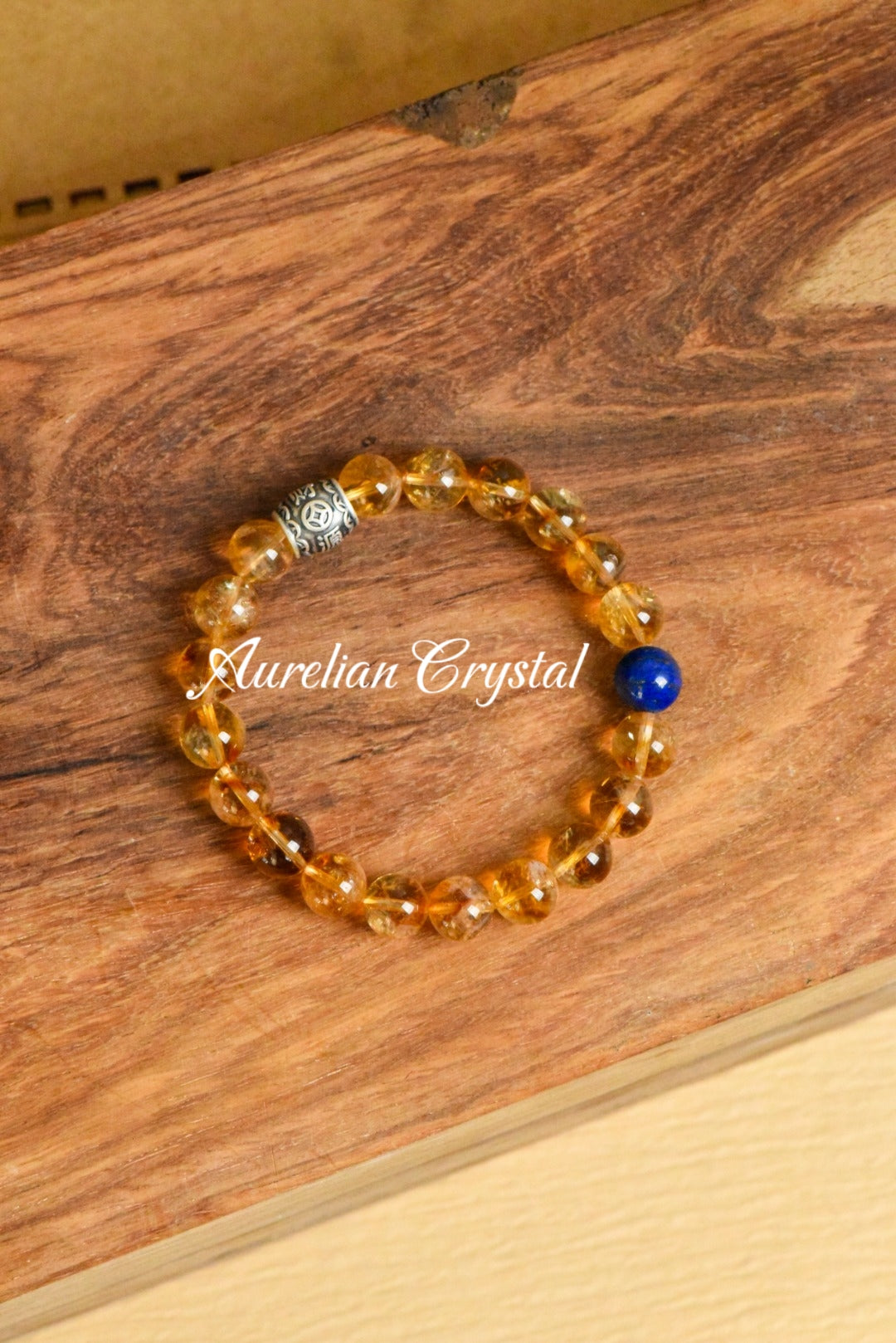 Yellow Aventurine & Lapis Lazuli Bracelet (bac596)