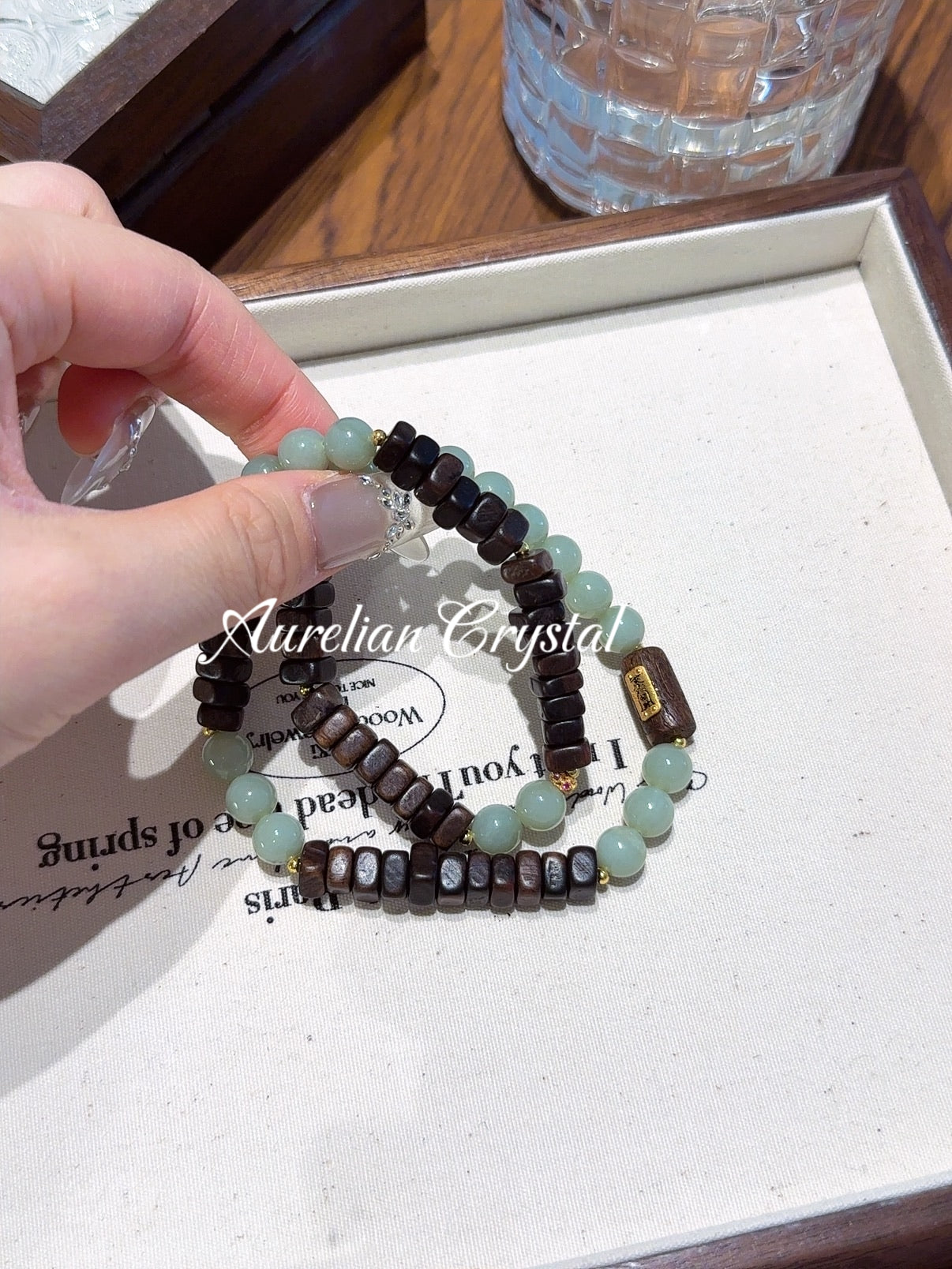 Family Harmony Jade & Agarwood Bracelet (bac1505x)