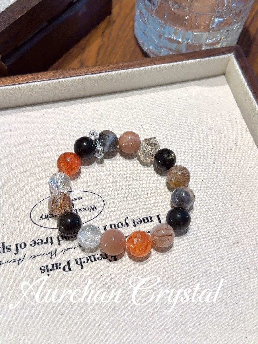 Red & Black Multi-Gemstone Bracelet(bac1247x)