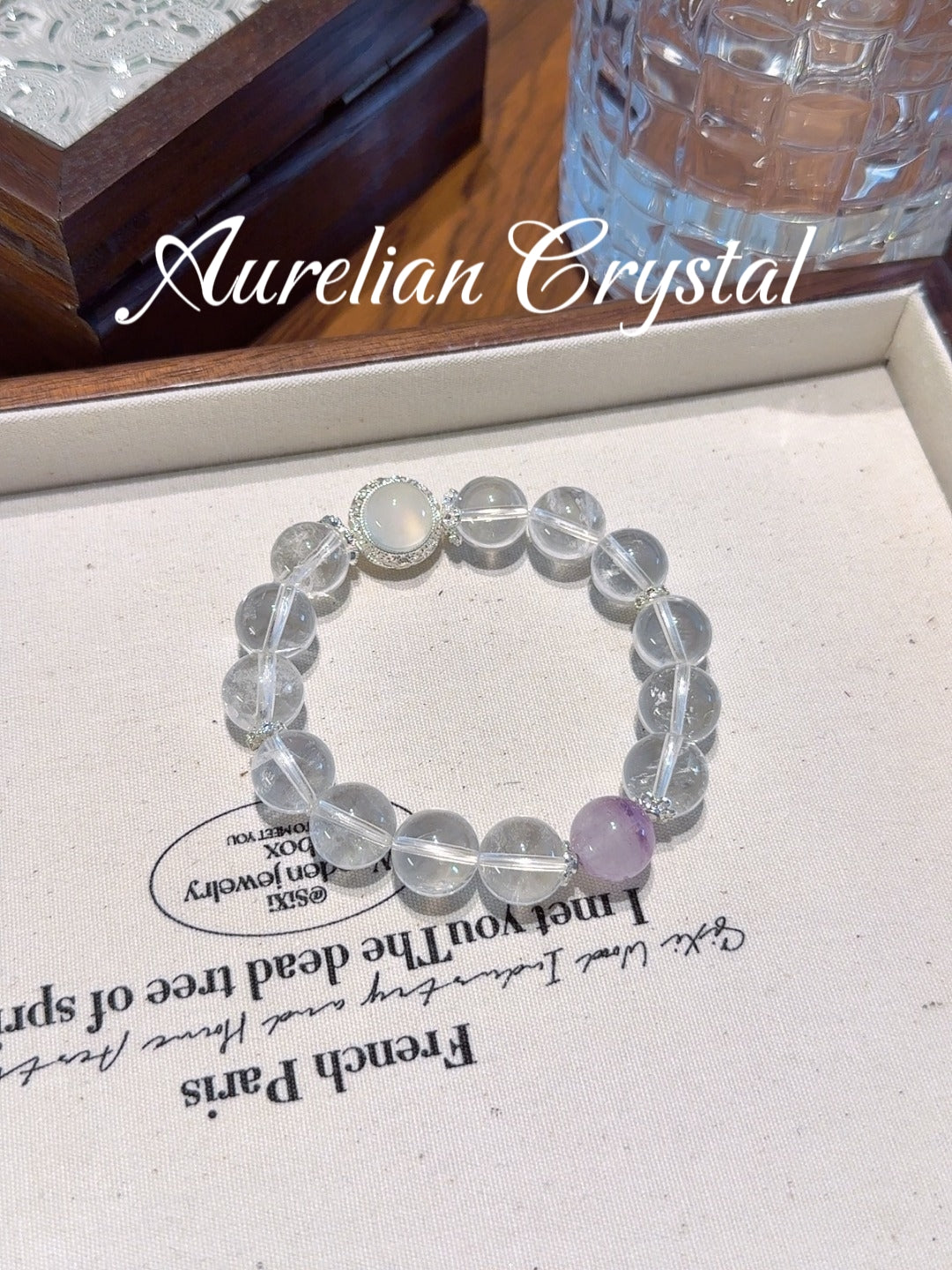 Clear Quartz & Agate Magic Box Bracelet(bac1491x)