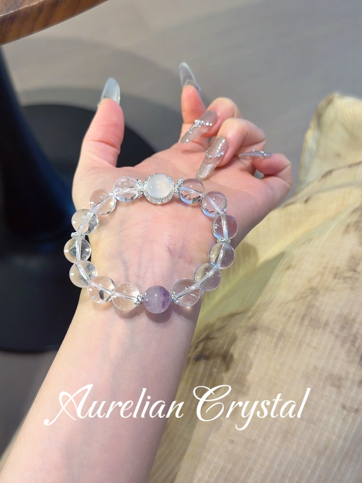 Clear Quartz & Agate Magic Box Bracelet(bac1491x)