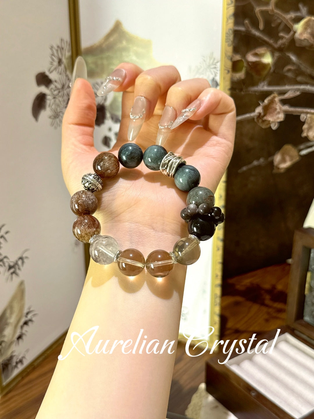 Dark Tea Series Multigem Bracelet(bac916)