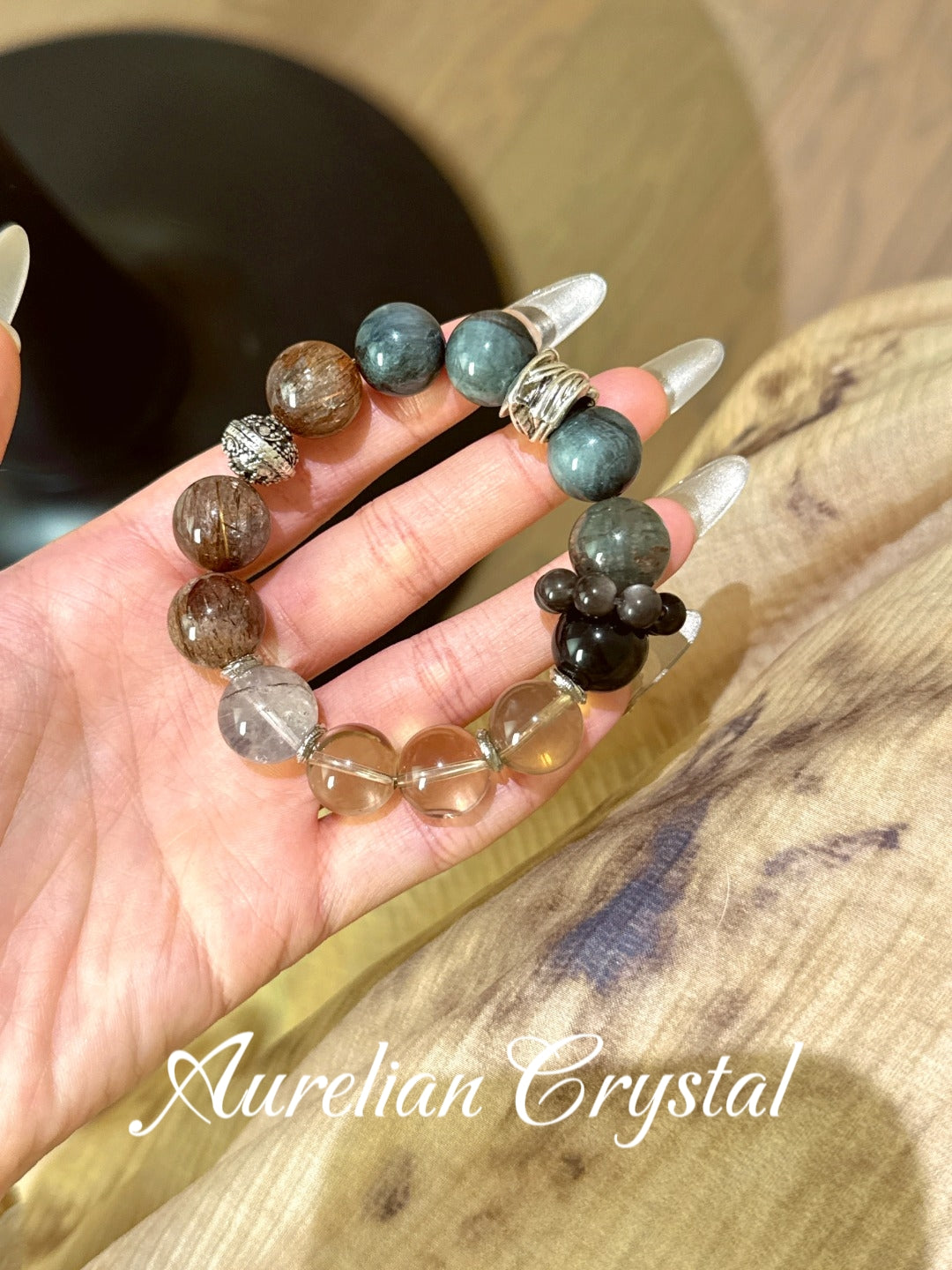Dark Tea Series Multigem Bracelet(bac916)