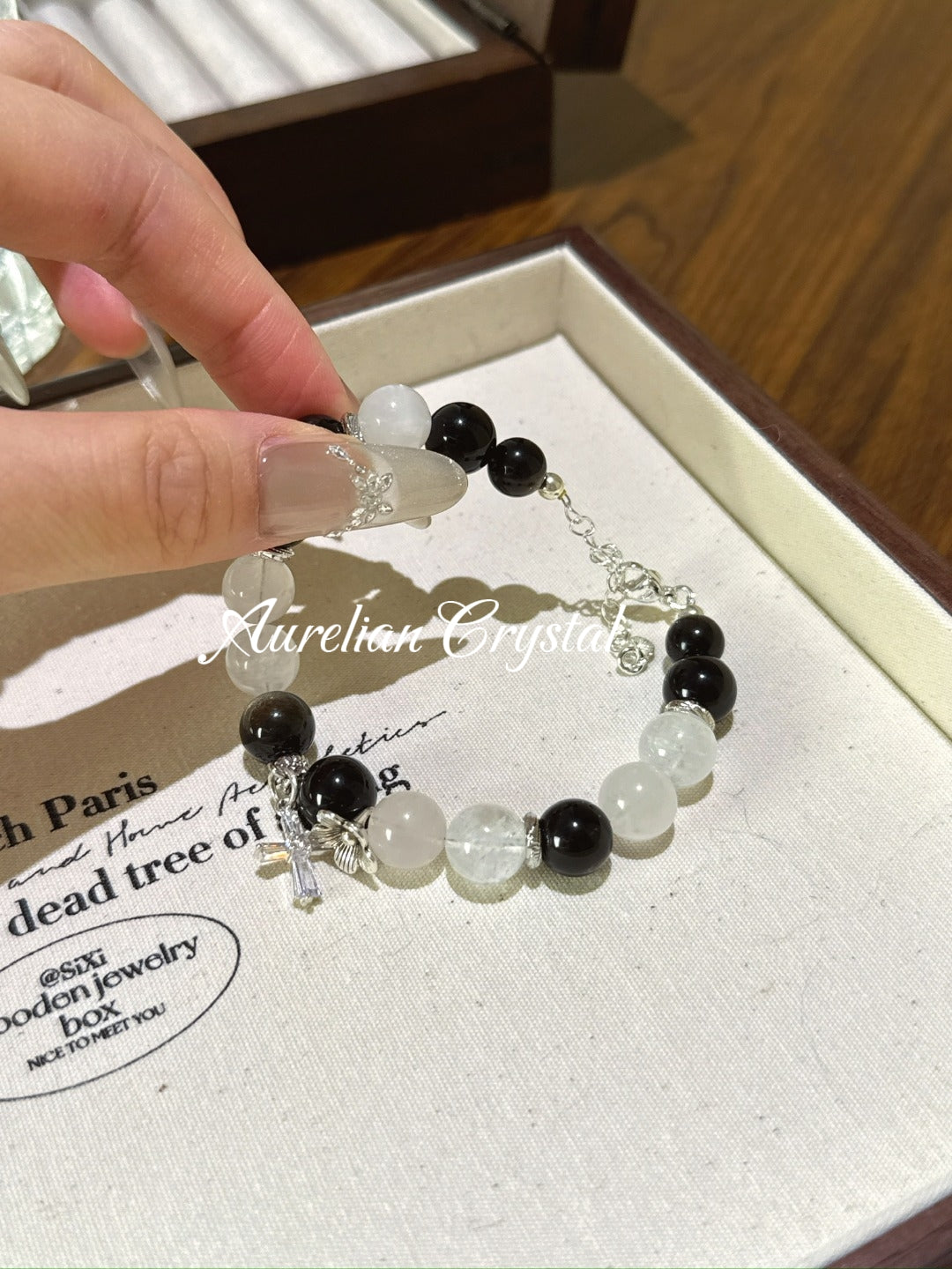 Gold Sheen Gem & Blue Moonstone Bracelet(bac1007)