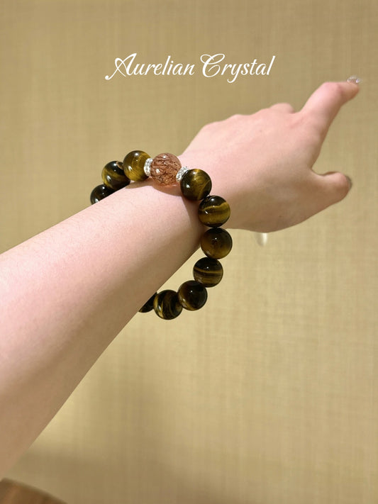 Tiger's Eye & Black Gold Ultra Bracelet (bac962)