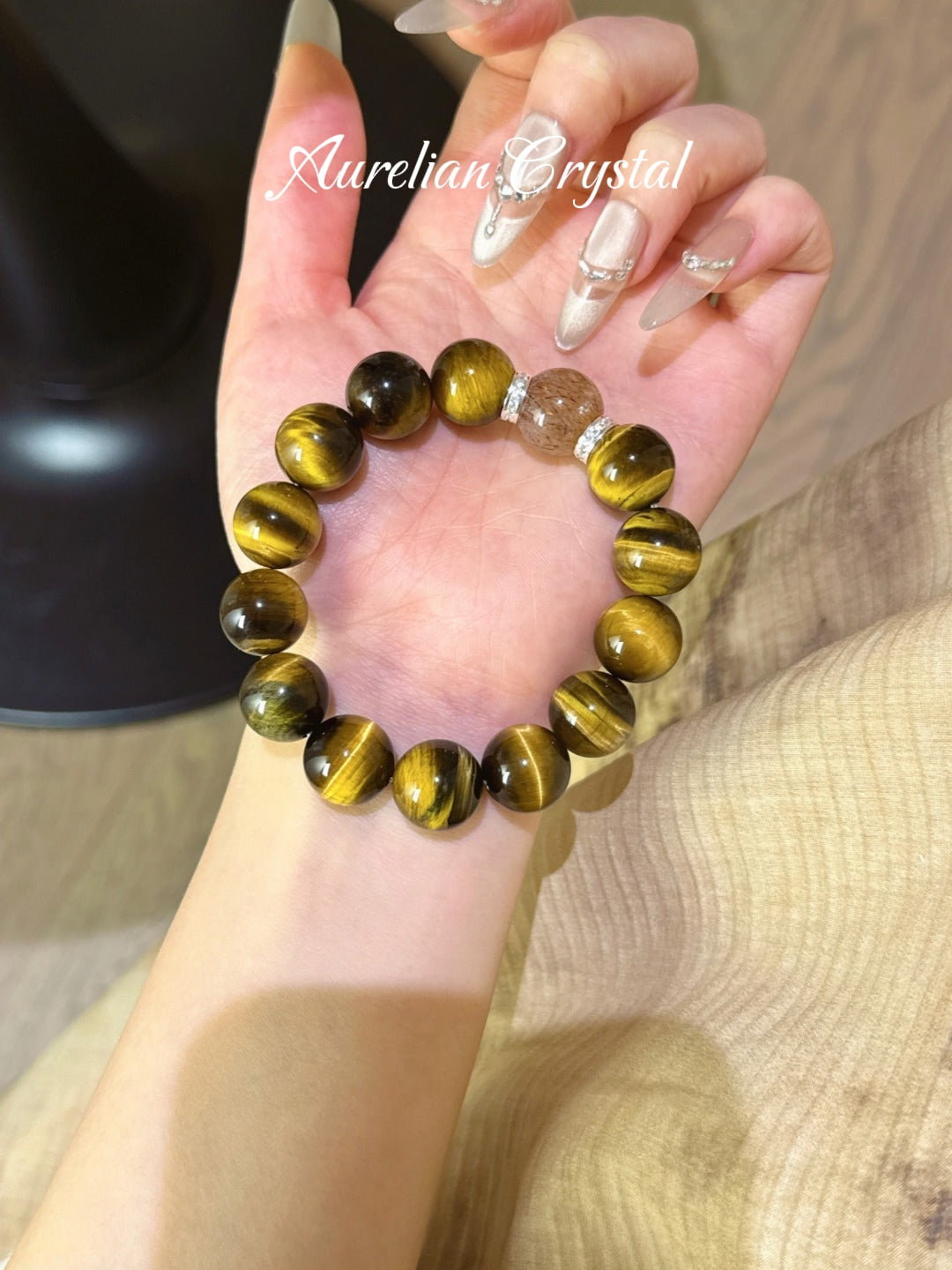 Tiger's Eye & Black Gold Ultra Bracelet (bac962)