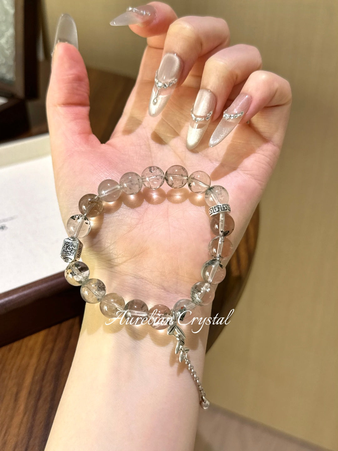 Green Phantom Quartz Bracelet (bac979)