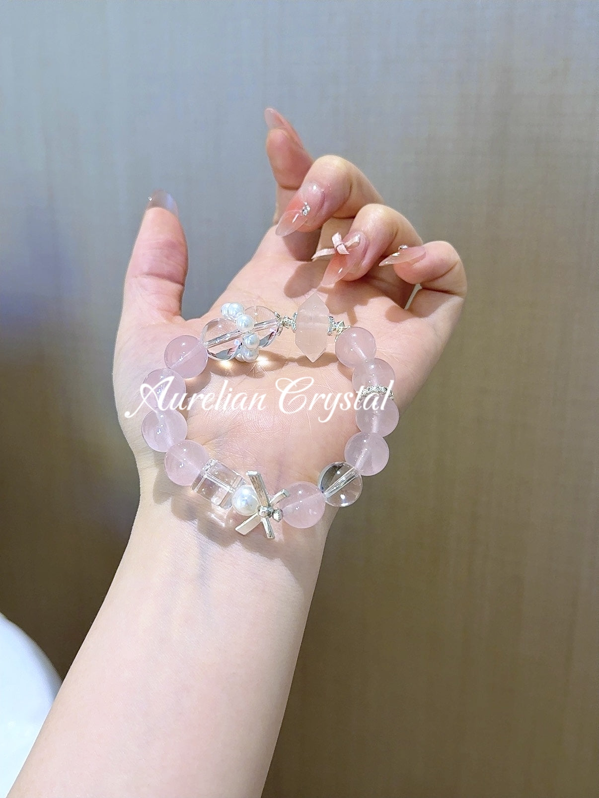 Rose Quartz & Clear Quartz Cube for Self-Love; Emotional Healing; Chakra Balance(bac639)