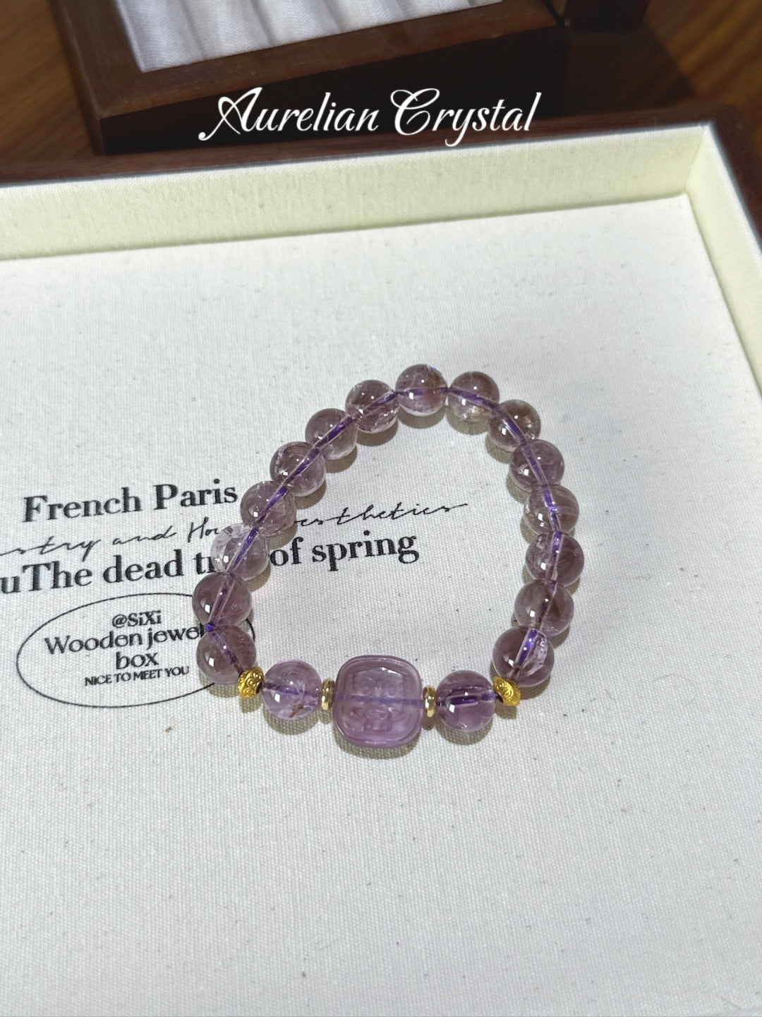 Amethyst & Zaki Lamu Bracelet (bac706x)