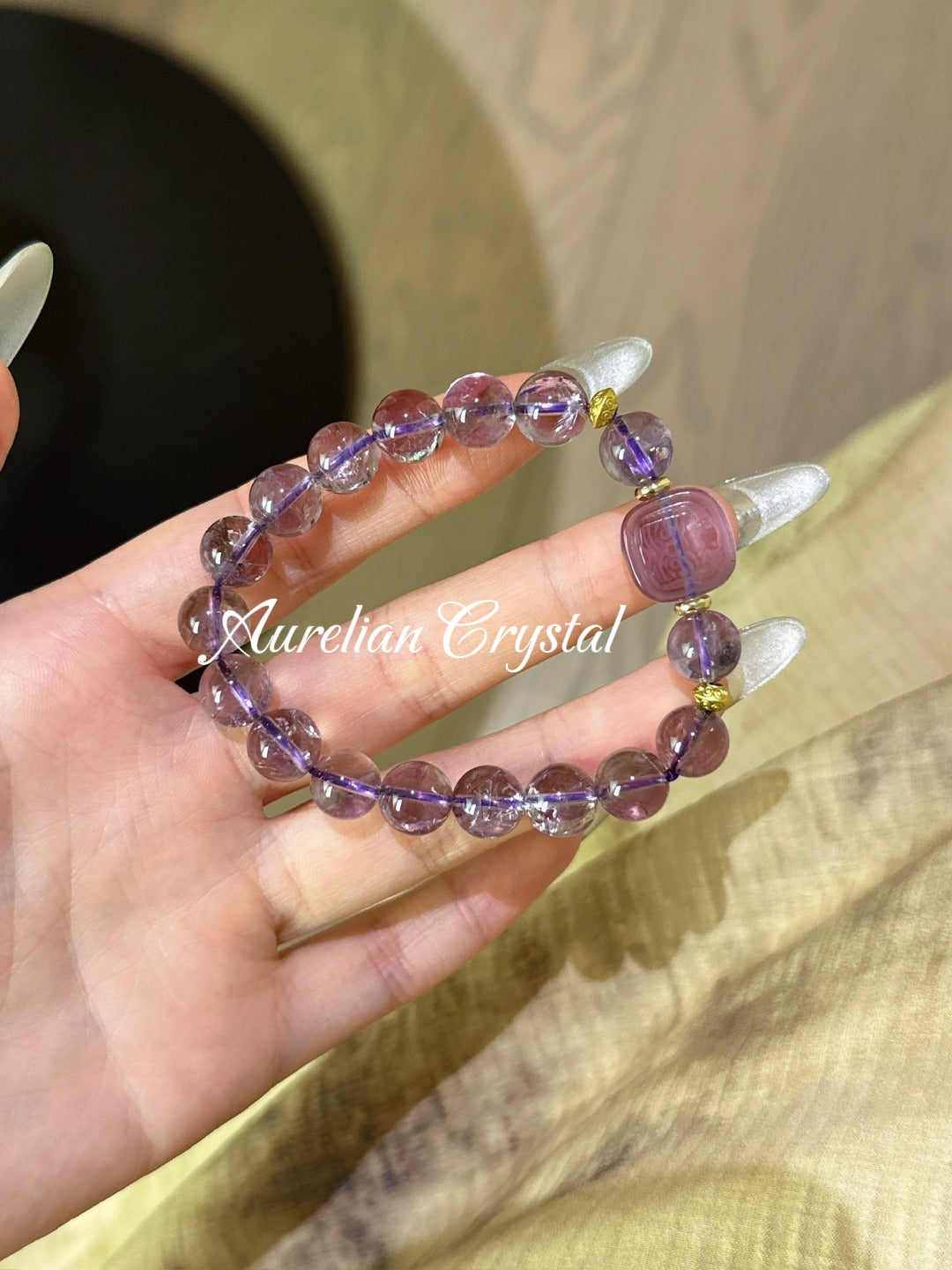 Amethyst & Zaki Lamu Bracelet (bac706x)
