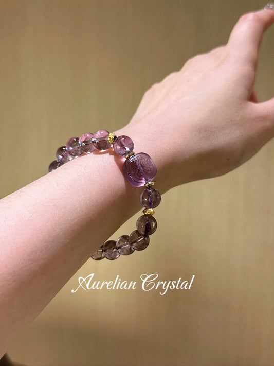 Amethyst & Zaki Lamu Bracelet (bac706x)