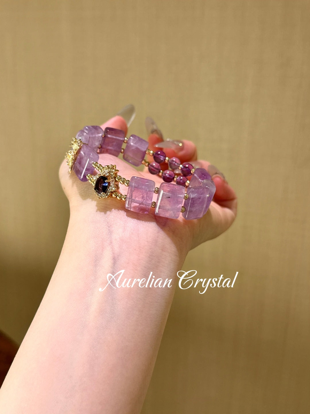 Amethyst Pendant Bracelet (bac868)