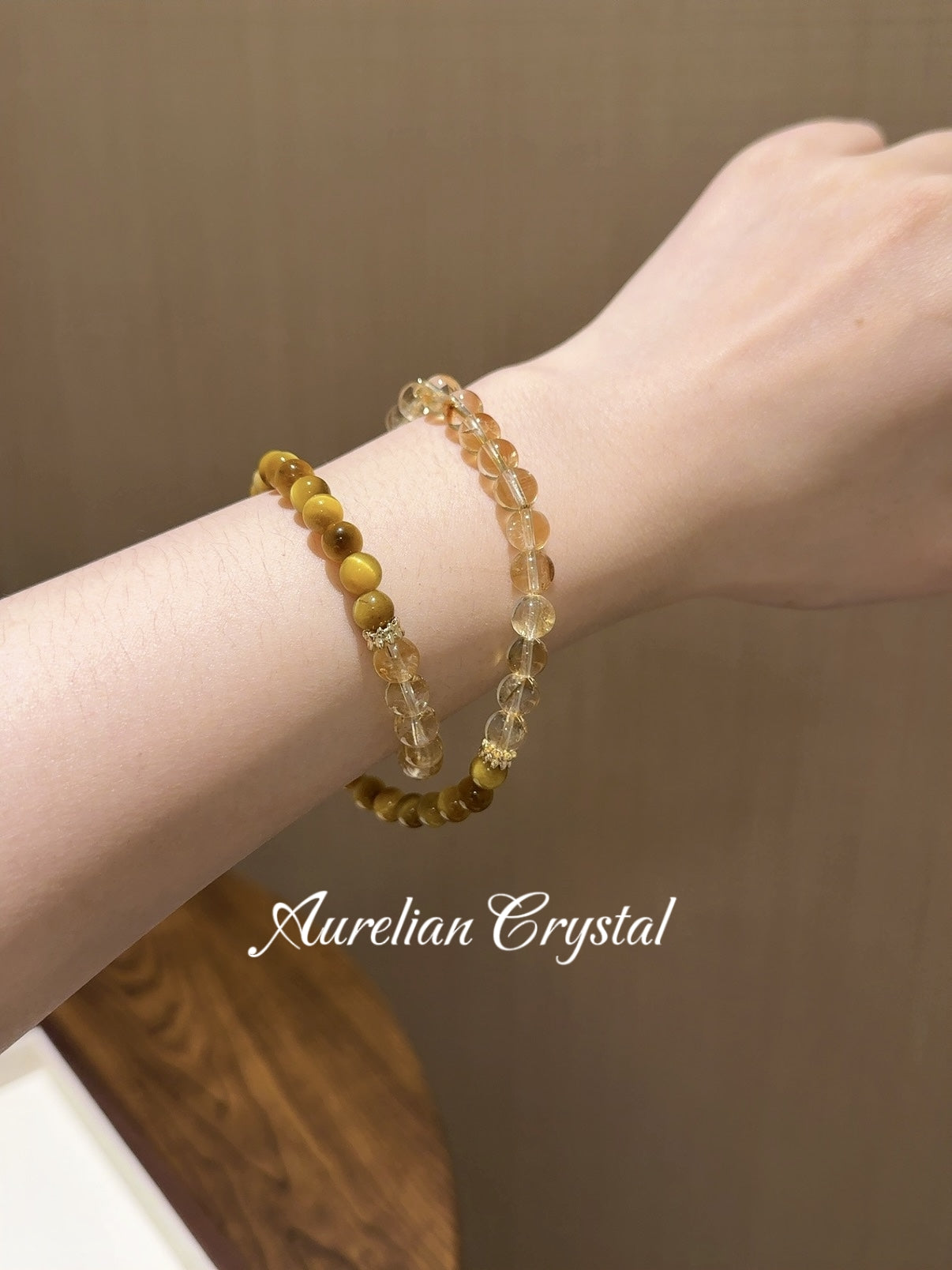 Yellow Tower Quartz Double Strand Bracelet (bac743)