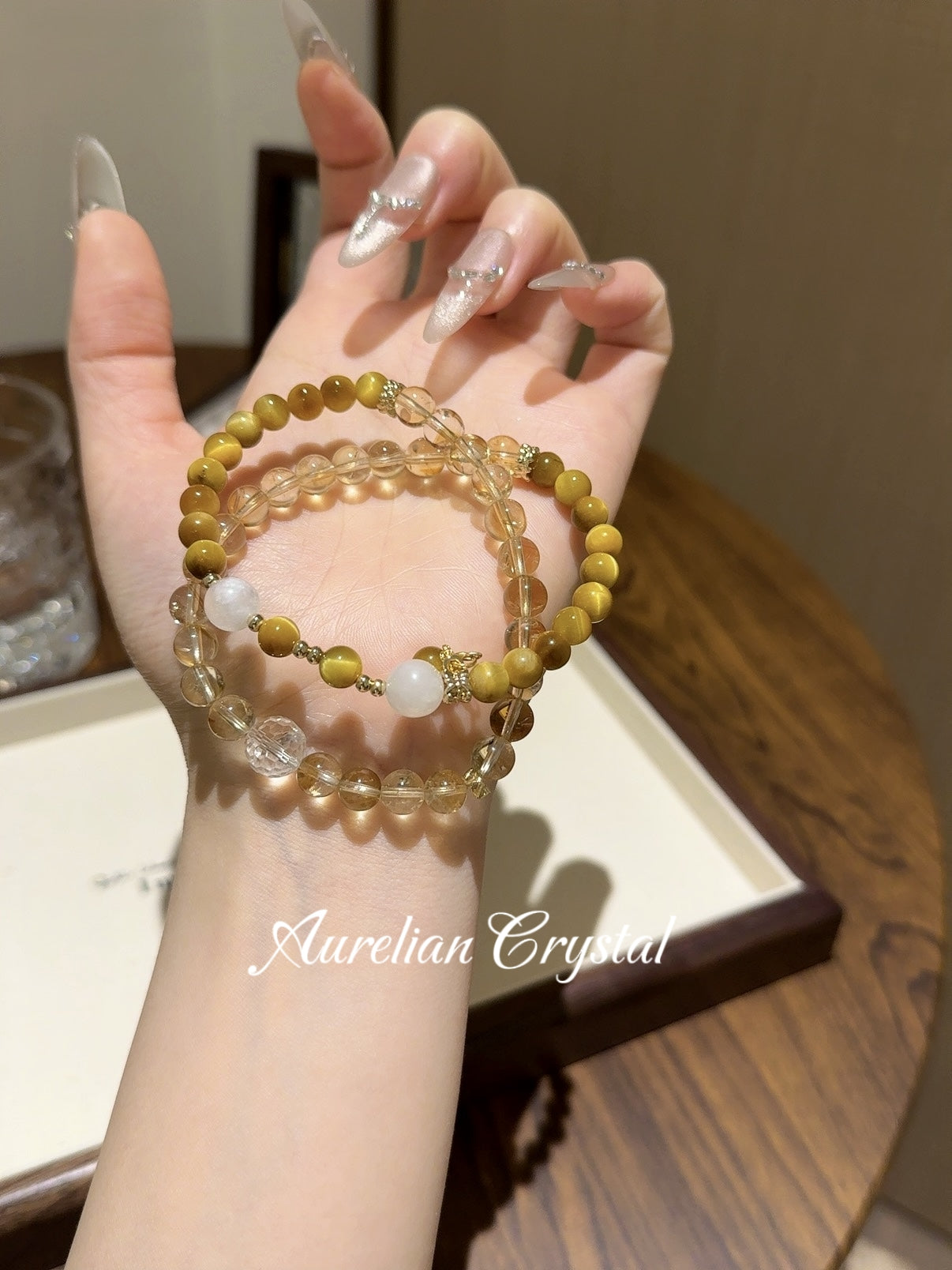 Yellow Tower Quartz Double Strand Bracelet (bac743)