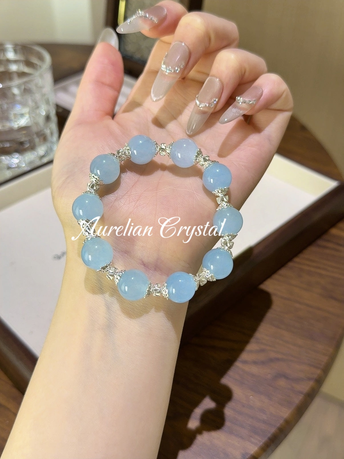Blue Chalcedony Bracelet (bac888)