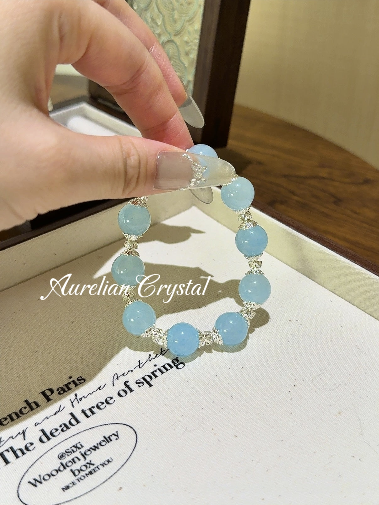Blue Chalcedony Bracelet (bac888)