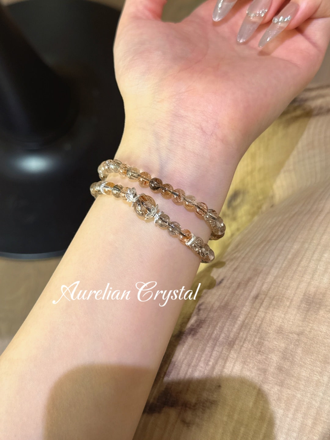 Black Gold Super Double Strand Bracelet (bac966)
