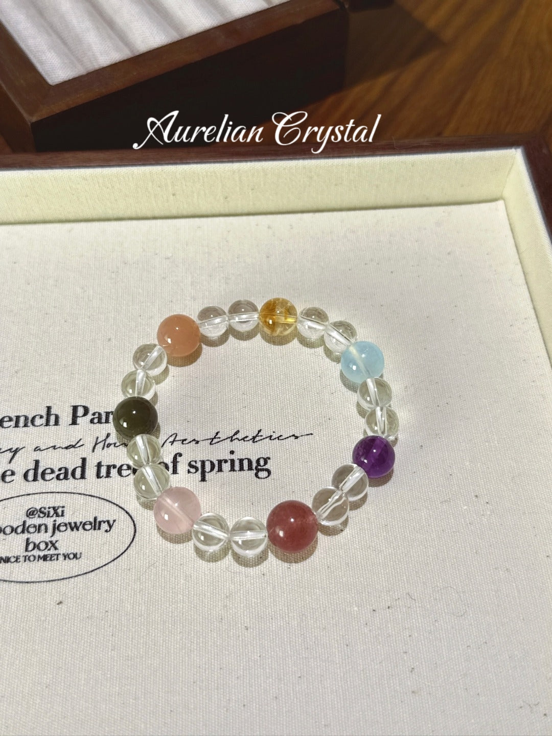 Clear Quartz Multi-Gemstone Bracelet (bac793x)