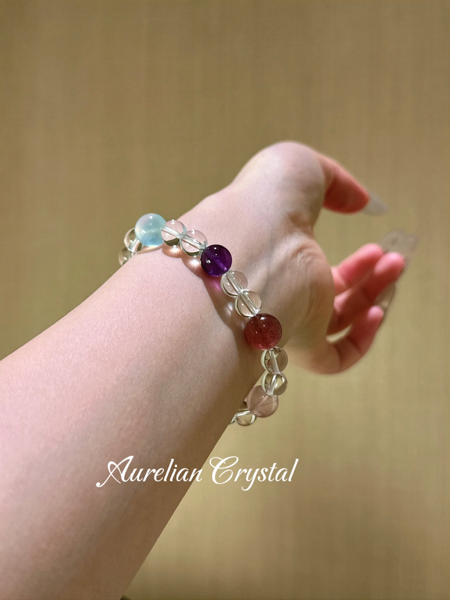 Clear Quartz Multi-Gemstone Bracelet (bac793x)