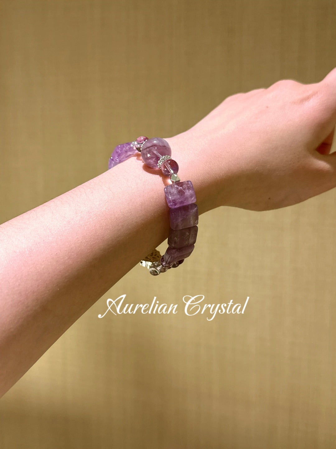 Amethyst Hand Charm(bac870)