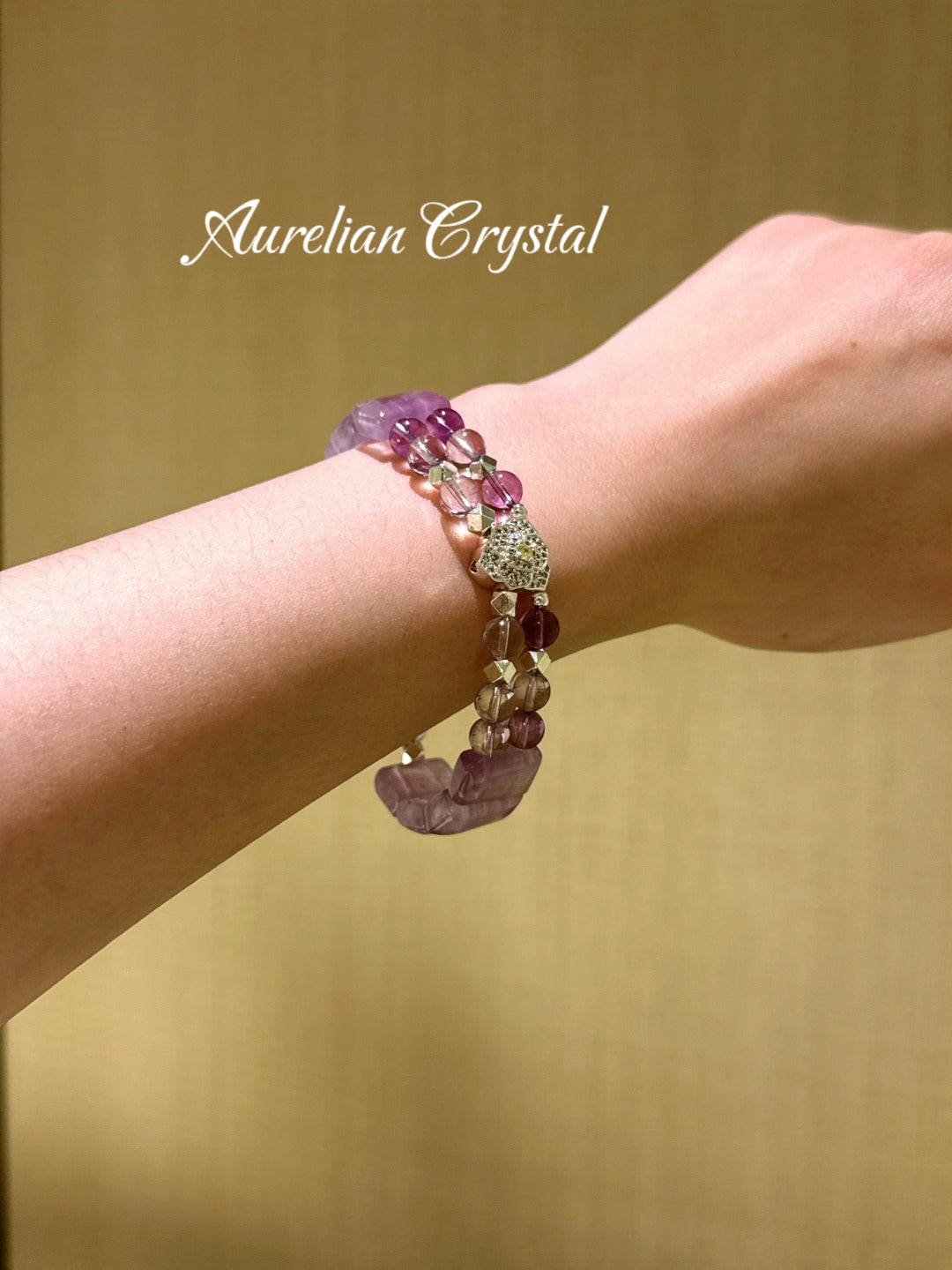 Amethyst Hand Charm(bac870)