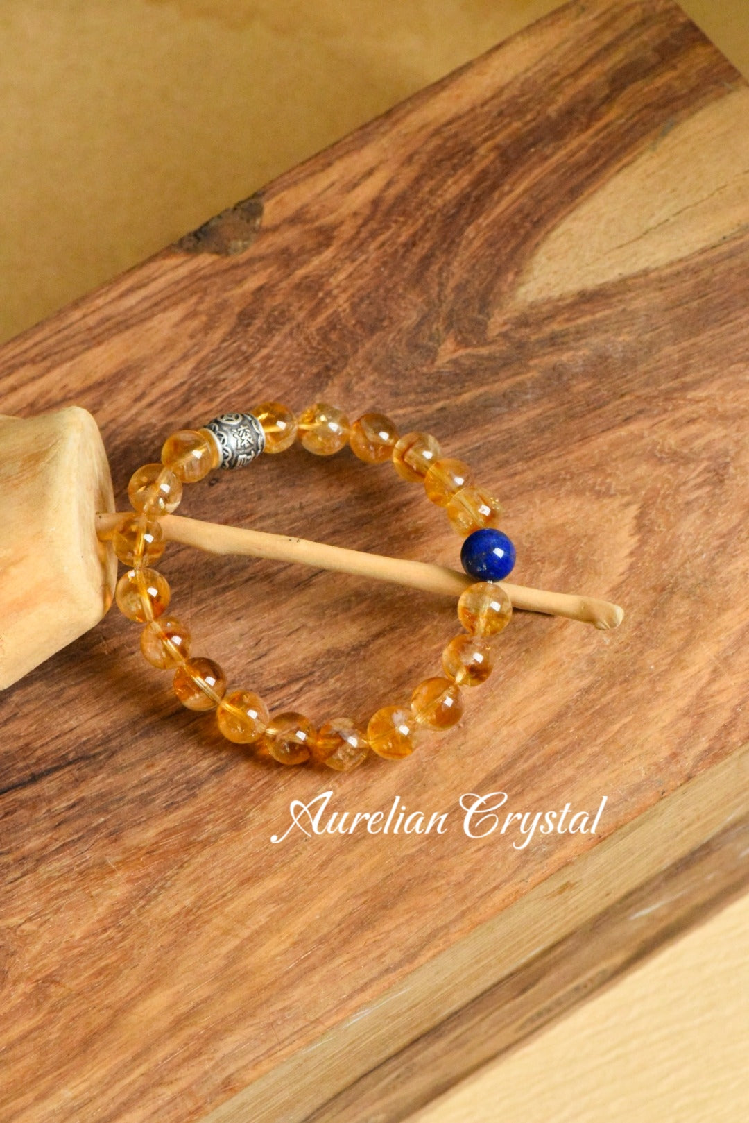 Yellow Aventurine & Lapis Lazuli Bracelet (bac596)