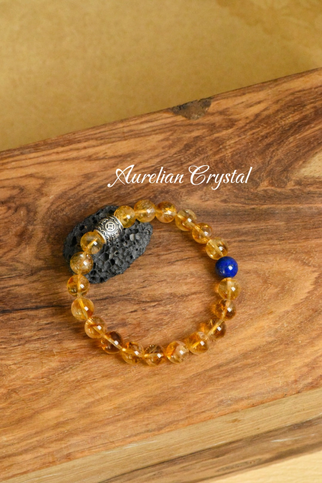Yellow Aventurine & Lapis Lazuli Bracelet (bac596)