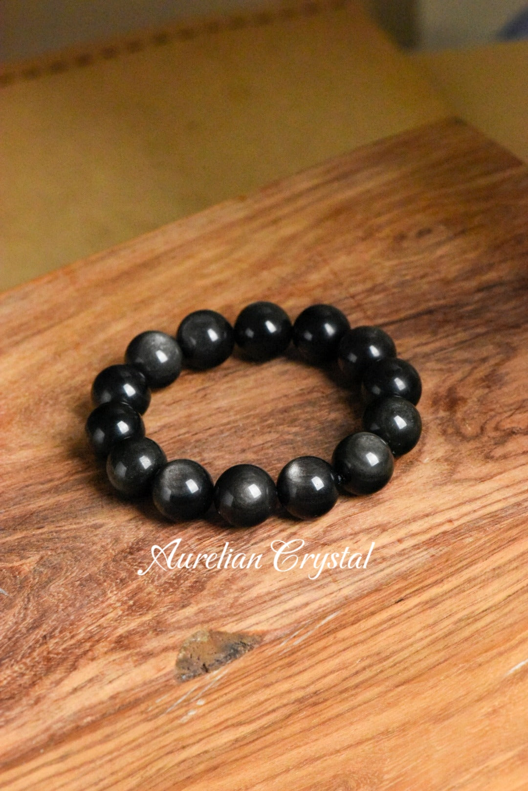Silver Sheen Obsidian Bracelet (baa-a002)
