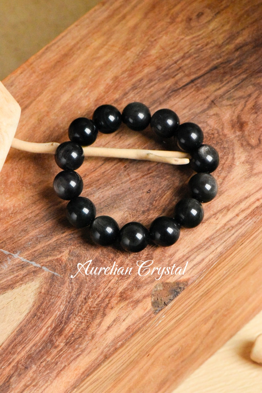 Silver Sheen Obsidian Bracelet (baa-a002)