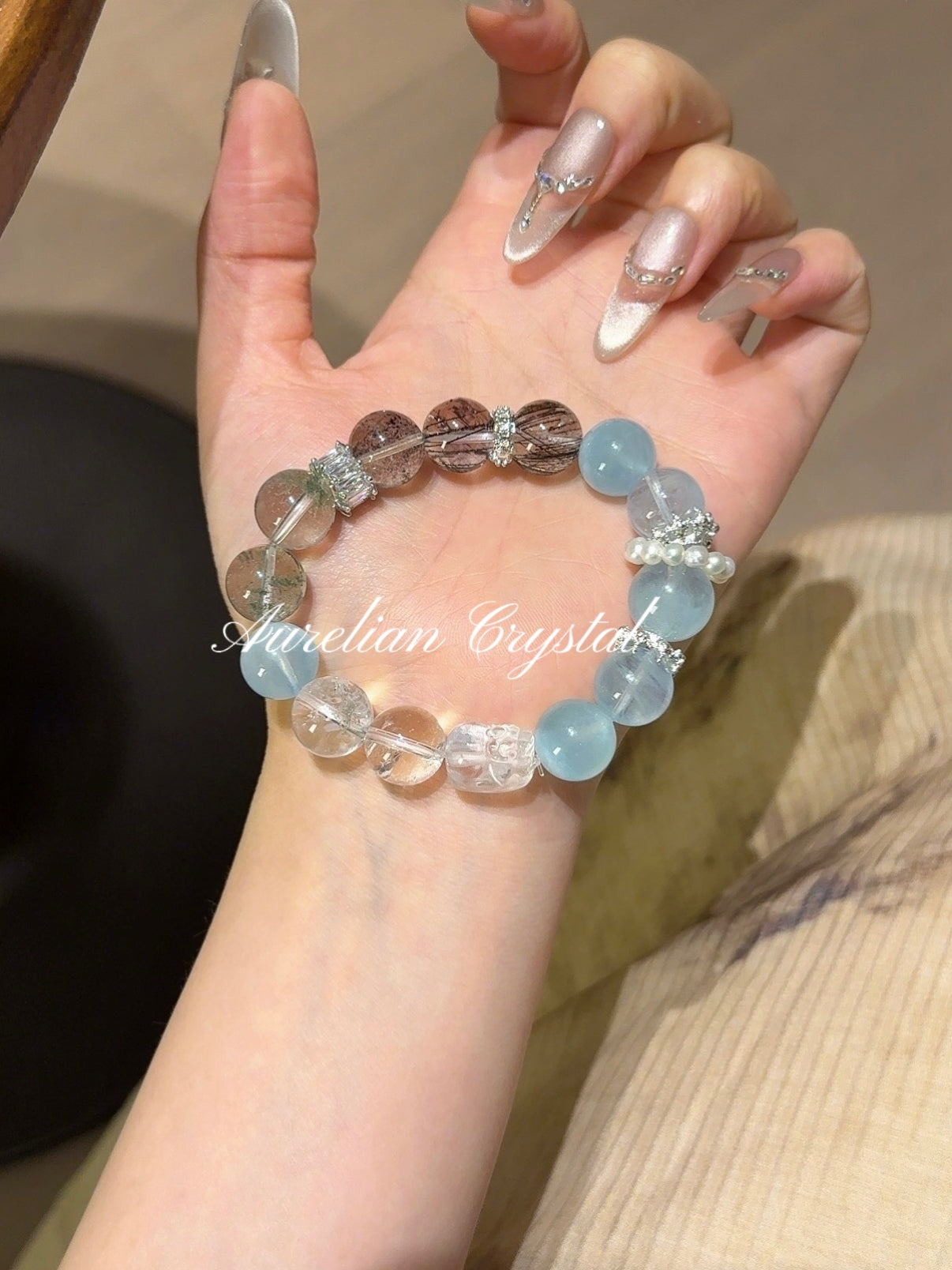 Five Elements * Metal & Water Affinity Bracelet (bac1264)