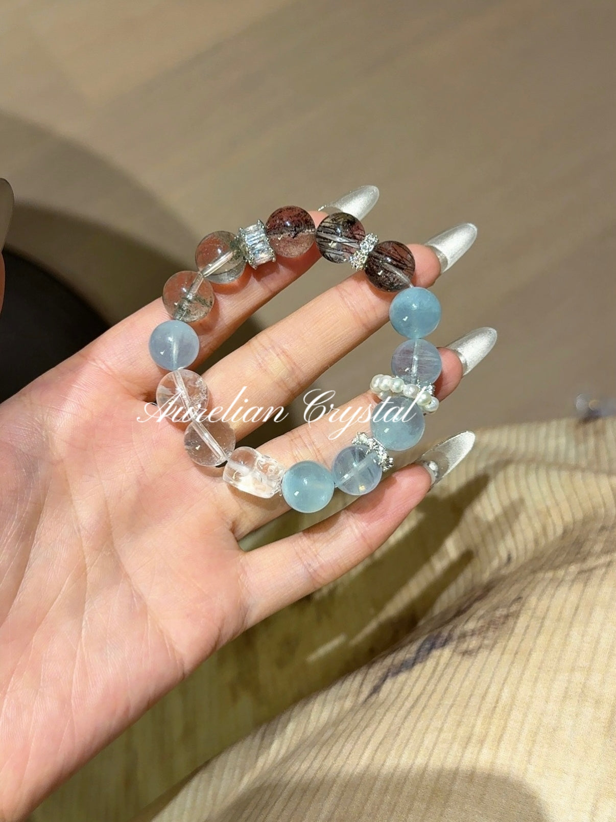 Five Elements * Metal & Water Affinity Bracelet (bac1264)