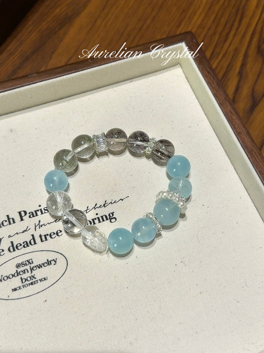 Five Elements * Metal & Water Affinity Bracelet (bac1264)