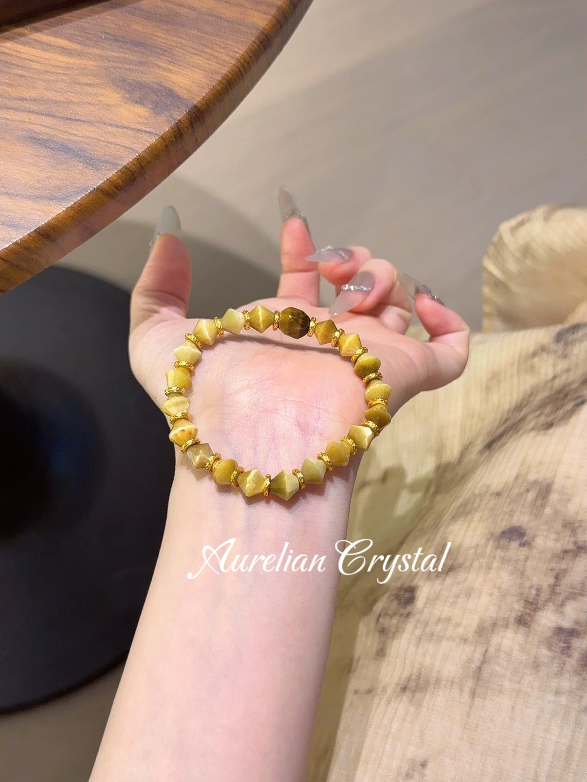 Golden Tiger's Eye Bracelet for Wealth & Career (bac1565)