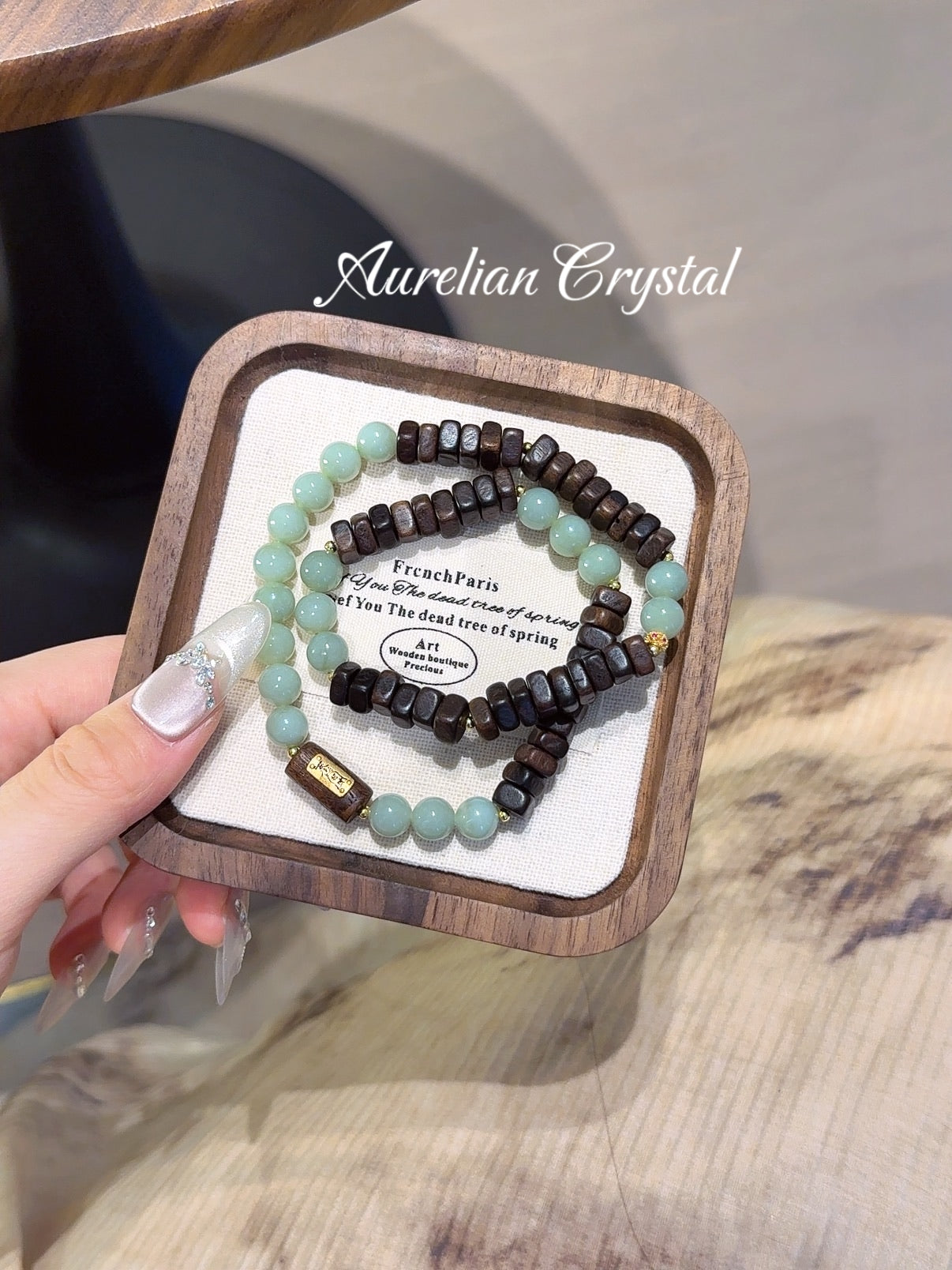 Family Harmony Jade & Agarwood Bracelet (bac1505x)