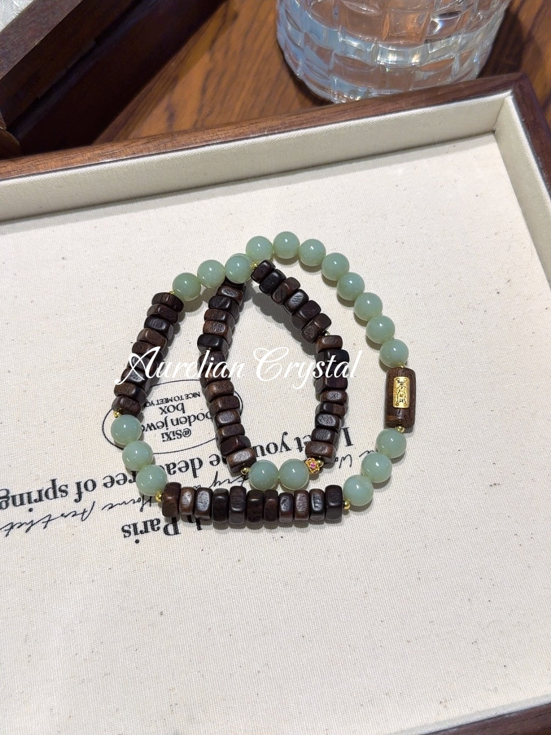 Family Harmony Jade & Agarwood Bracelet (bac1505x)
